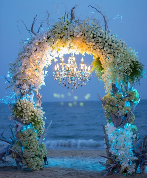 Cổng hoa cưới đẹp ( đám cưới) màu trắng sang trọng