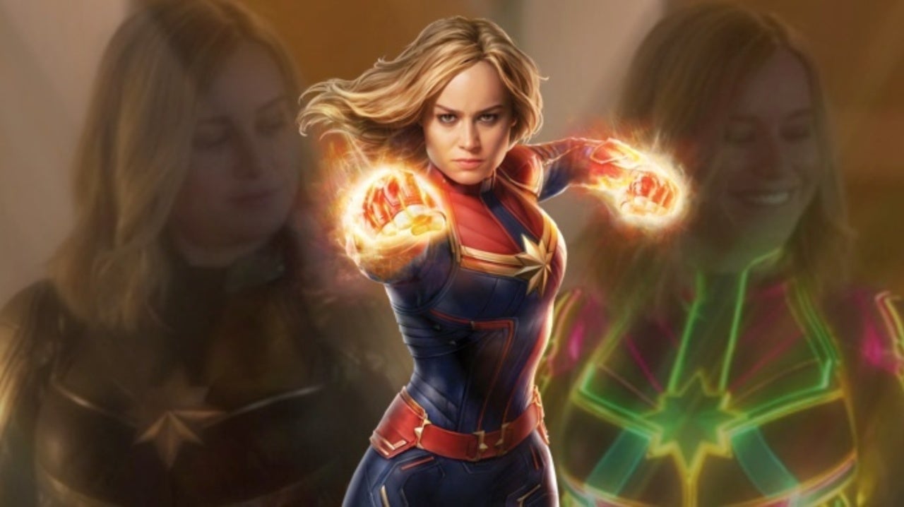 Hình ảnh Captain Marvel có sức mạnh siêu nhiên