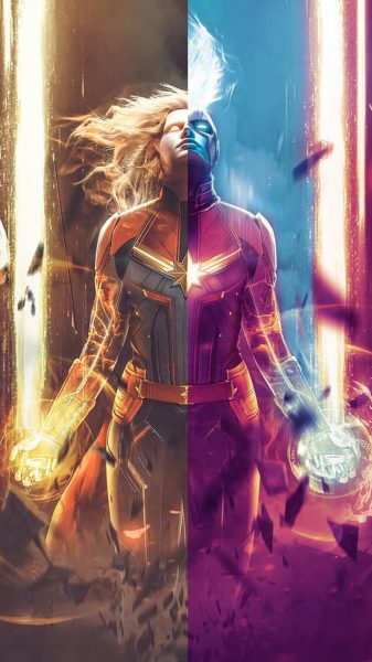 Hình ảnh Captain Marvel mạnh mẽ