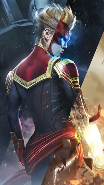 Hình ảnh Captain Marvel tóc ngắn