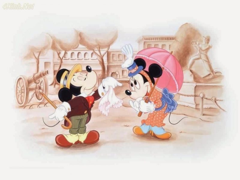 Hình ảnh chuột Mickey dễ thương làm dáng