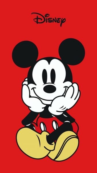 Hình ảnh chuột Mickey dễ thương làm hình nền