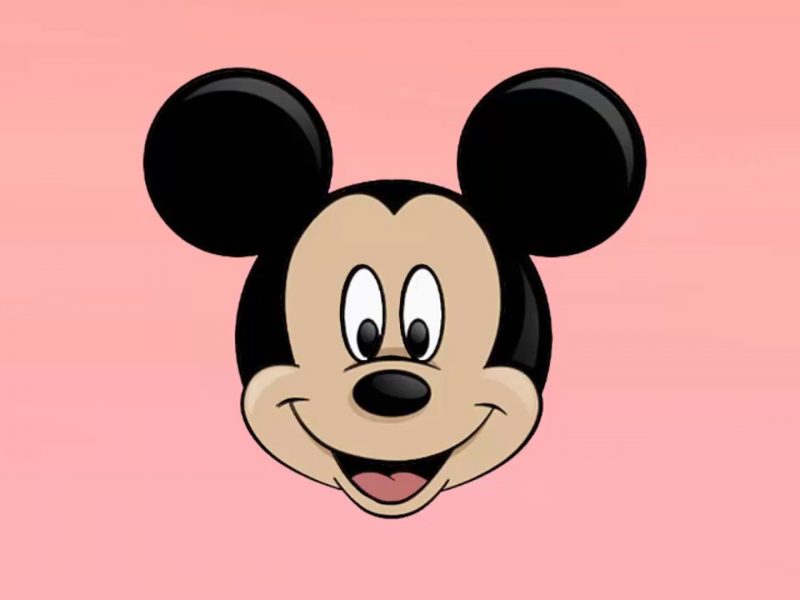 Hình ảnh chuột Mickey dễ thương với khuôn mặt ngộ nghĩnh