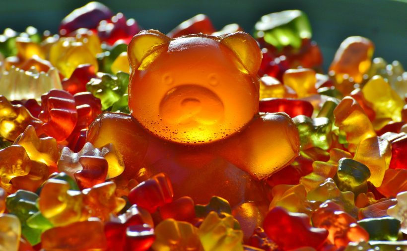 Hình ảnh con gấu bằng kẹo chíp chíp