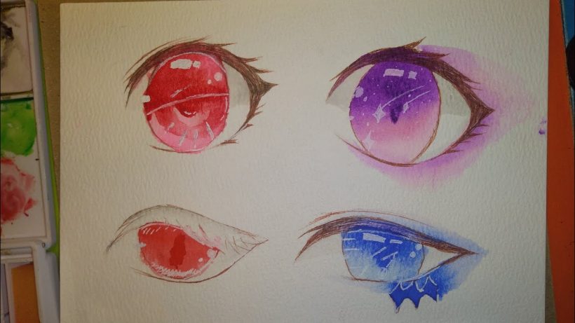 Hình ảnh mắt anime màu