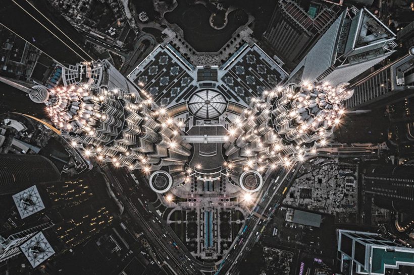 Hình ảnh tháp đôi Malaysia đẹp lung linh ánh đèn