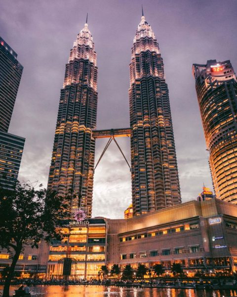 Hình ảnh tháp đôi Malaysia đẹp về đêm