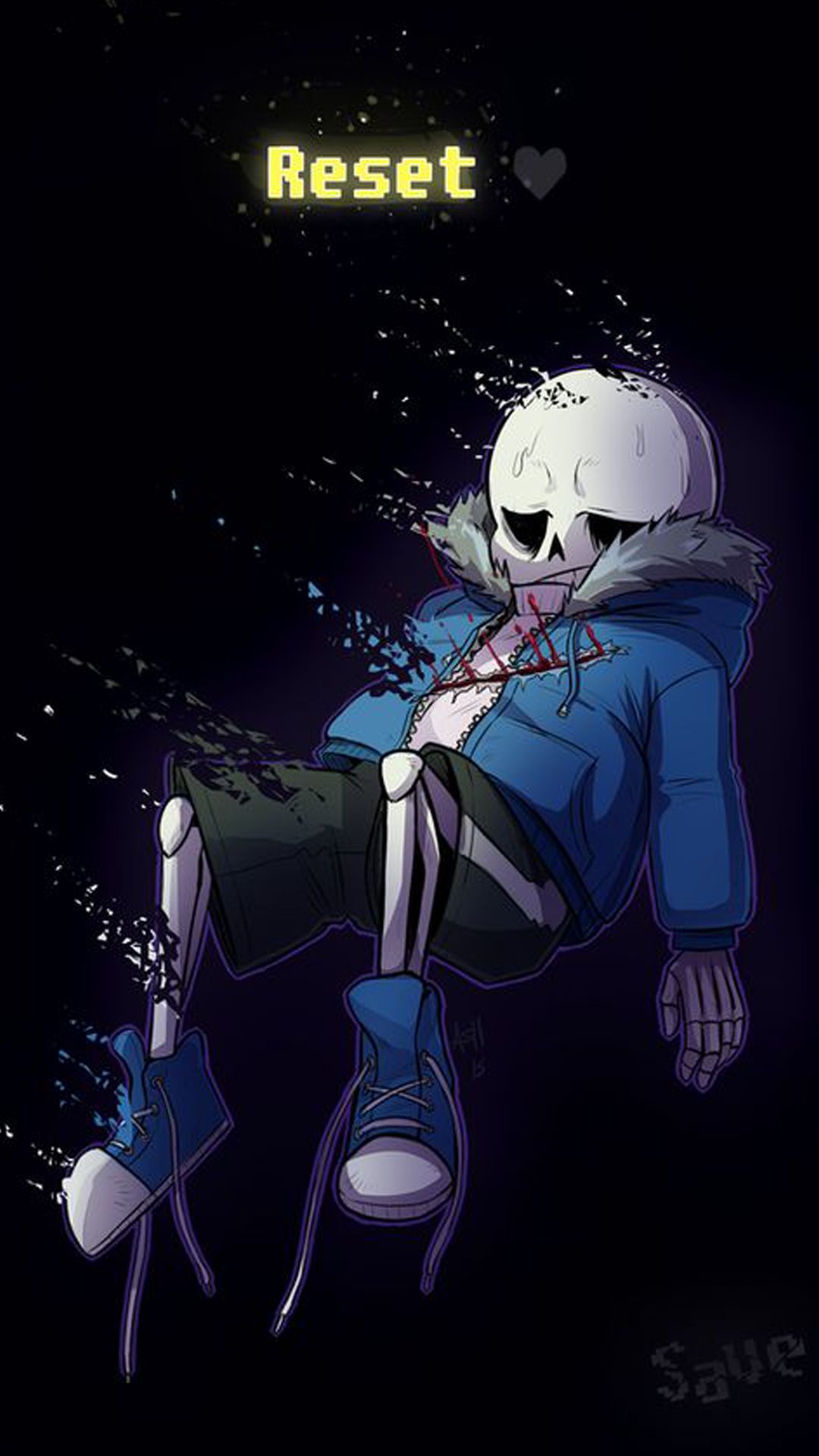 killer sans wallpaper by and2now on DeviantArt