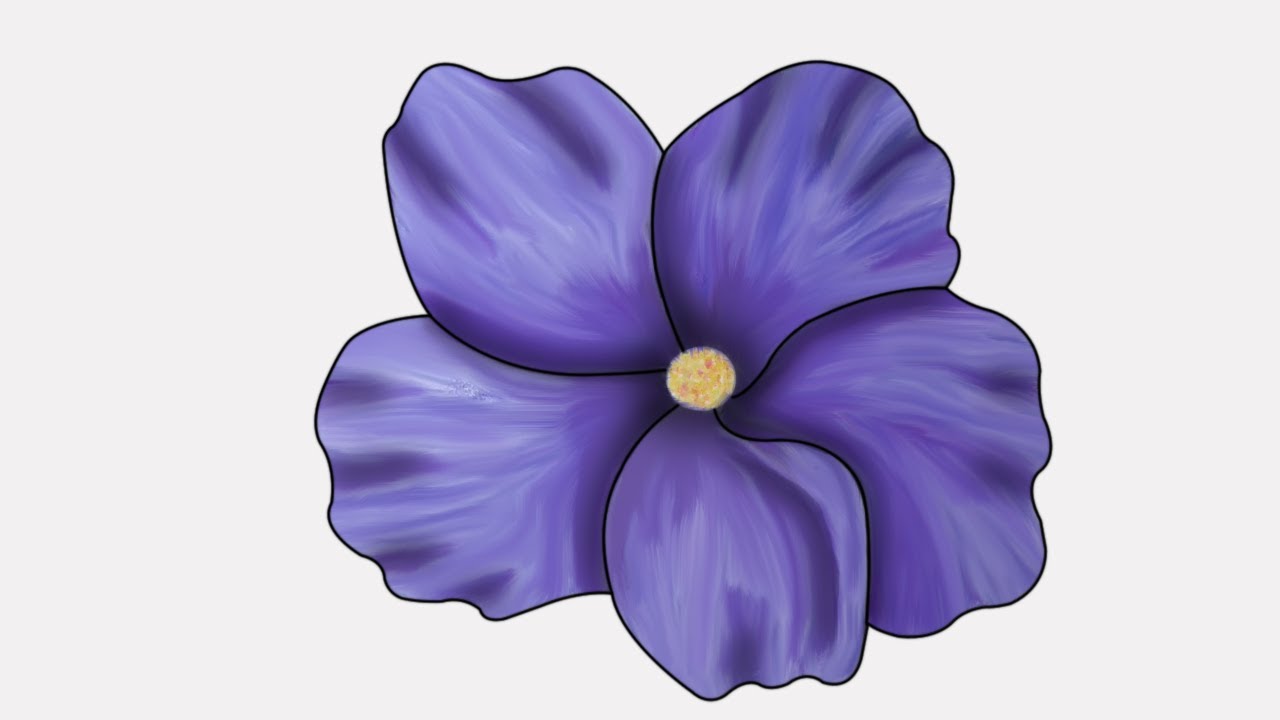 Cách Vẽ Hoa Violet Đơn Giản Đẹp Nhẹ Nhàng Sinh Động