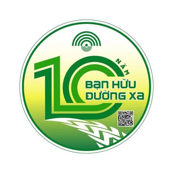 Mẫu logo kỉ niệm 10 năm bạn hữu đường xa