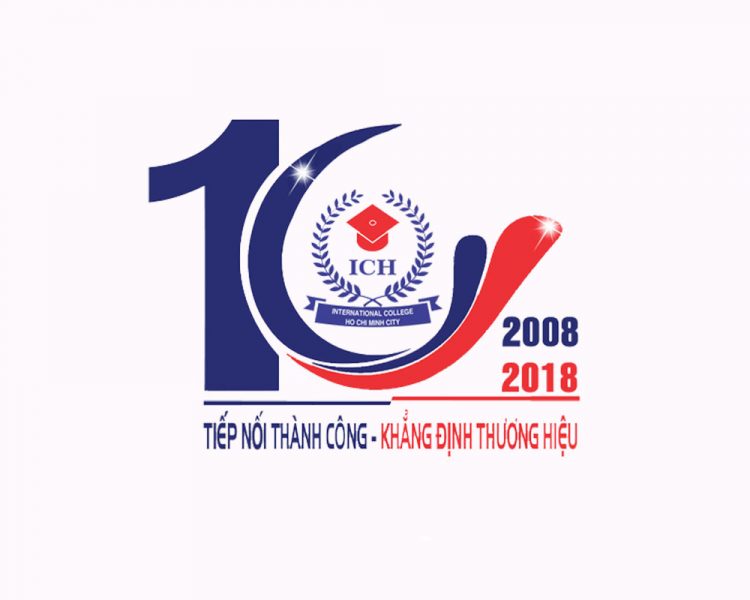 Mẫu logo kỉ niệm 10 năm ich