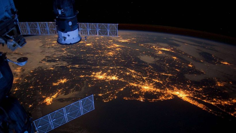 hình ảnh, hình nền trái đất ban đêm từ vệ tinh