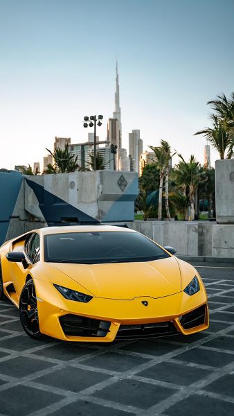 hình nền Lamborghini 4k màu vàng cực sang chất nhất