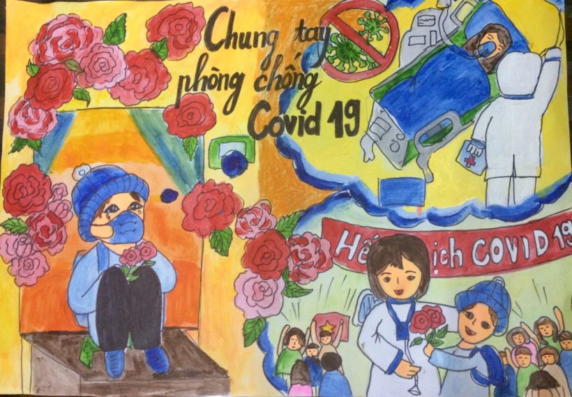 vẽ tranh về đề tài vững tin Việt Nam độc đáo
