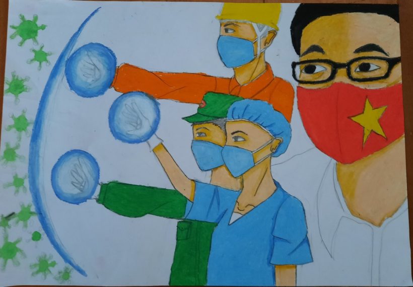 vẽ tranh về đề tài vững tin Việt Nam xúc động