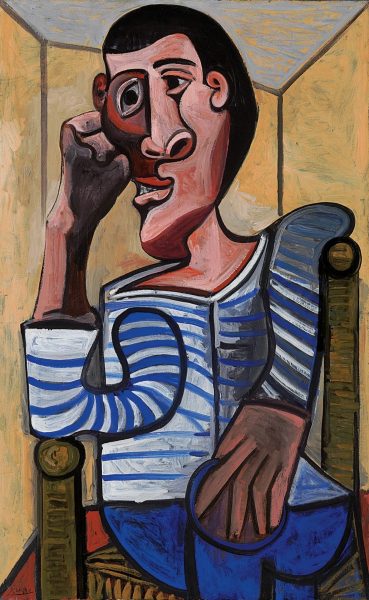 Tranh vẽ Picasso chàng trai trầm tư nhớ người yêu