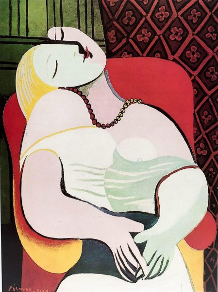 Tranh vẽ Picasso cô gái đang ngủ