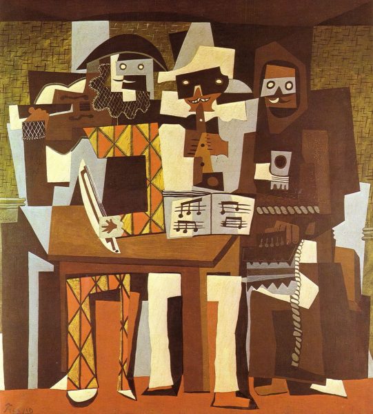 Tranh vẽ Picasso với ba nhạc công