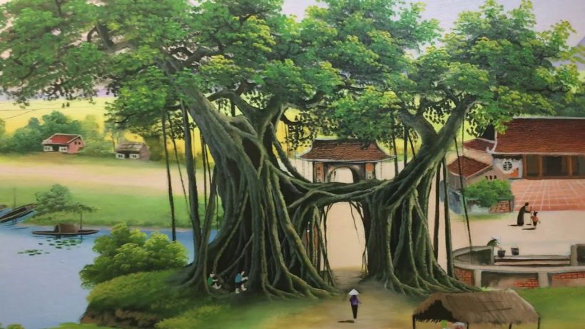 Vẽ tranh đề tài cuộc sống quanh em bình yên