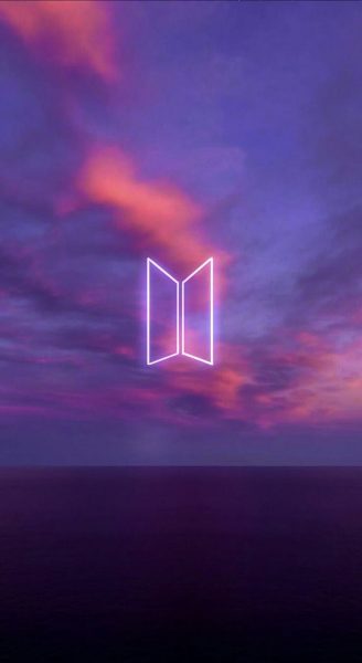 hình ảnh logo BTS đẹp màu galaxy
