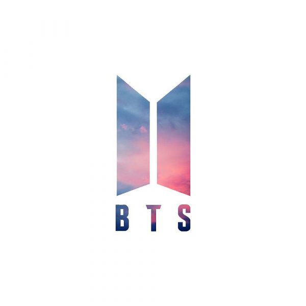 hình ảnh logo BTS đẹp nền màu trắng