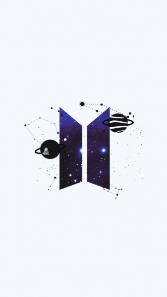 hình ảnh logo BTS đẹp nền trắng
