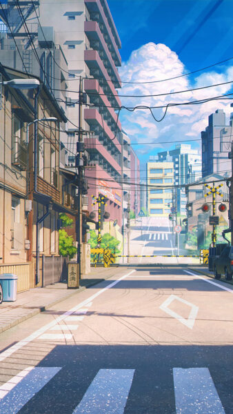 hình nền thành phố trong Anime