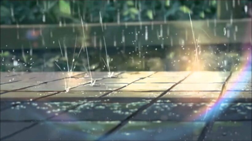 Background mưa anime