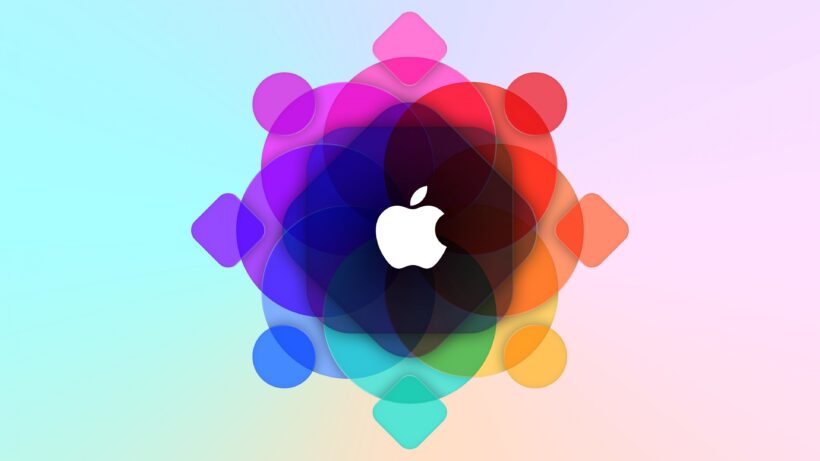 Hình nền iMac logo Apple