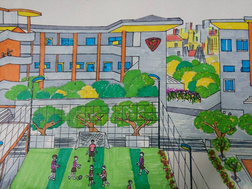 Vẽ Tranh Trường Em Đẹp, Đơn Giản Cho Học Sinh Tiểu Học